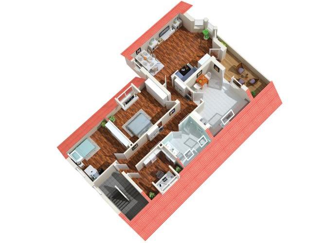 Mehrfamilienhaus: Wohnung Dachgeschoss